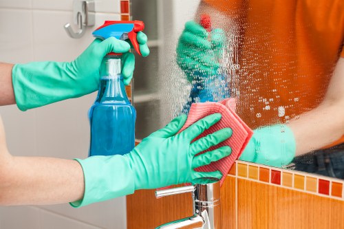 Preparing a property for end of tenancy cleaning with checklist items