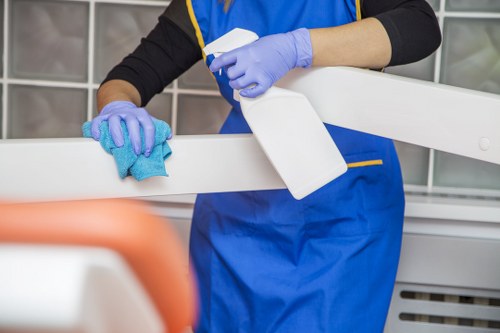 Cleaning high-touch office areas like meeting rooms